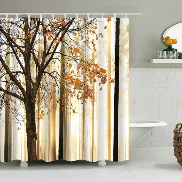 #Maple Grove Landscape Autumn Duschvorhang#