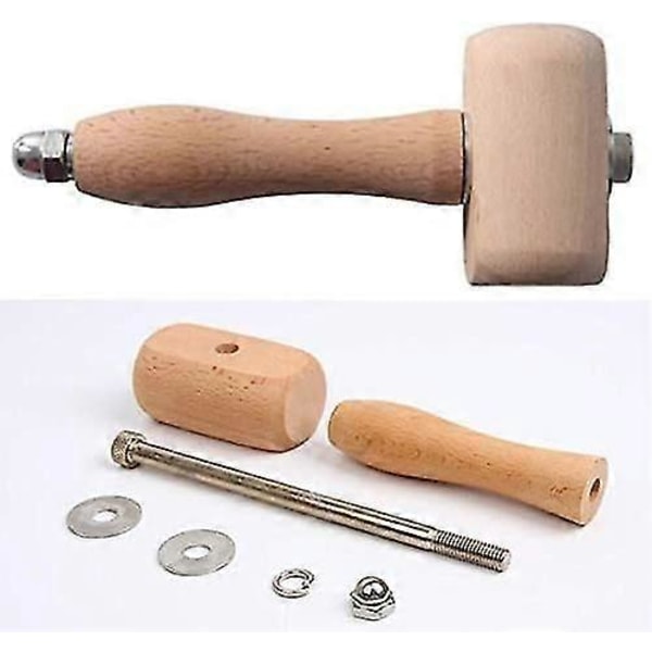 Bøgetræ Hammer Værktøj, Træskærerhammer Læderhåndværk Udskæring