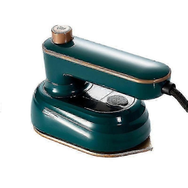 Bärbar Handhållen Strykjärn, Mini Handhållen Ångstrykjärn För Kläder, 180° Rotationsbar Resklädstrykjärn, Mini Strykmaskin Stödjer Torrt Och Vått (Grön)