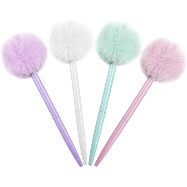 #4 stk. Kawaii Gelpenne 1,0 mm, Søde Gelblækpenne, Gave til Stud#