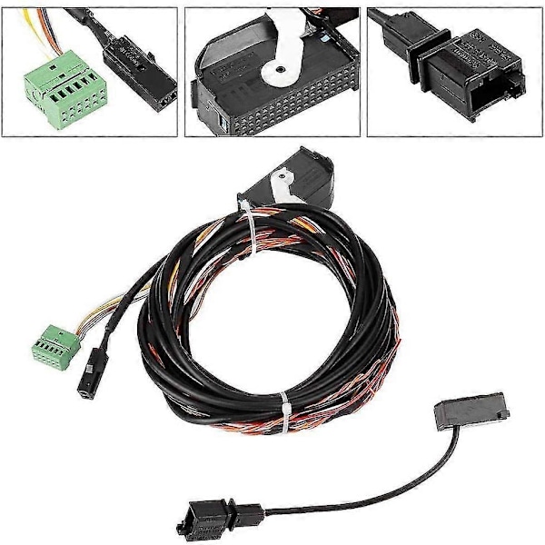 Bil Bluetooth Modul Kabelhärva Kabel Mikrofon Kit Passar Golf 6 Magotan RCD510 RNS510 8X0035447A