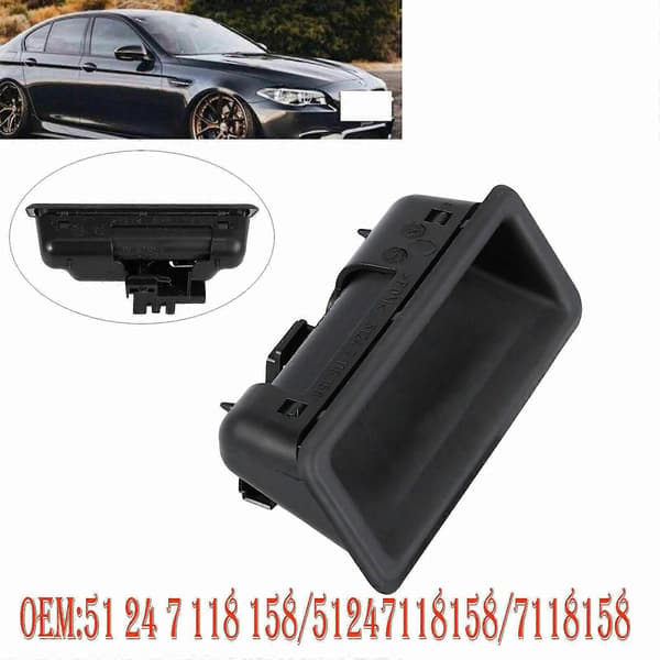 51247118158 Takaluukun lukon vapautuspainikkeen kahvan kytkin - E60 E90 E91 E92 E92 E93 E70 E71