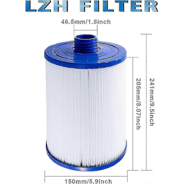 2 stk. Spa Filterpatron, til Pleatco Pww50 Hot Tub Filter Spa Filter til Unicel 6ch-940/Jacuzzi Spa Business Whirlpool Udskiftningsfilter