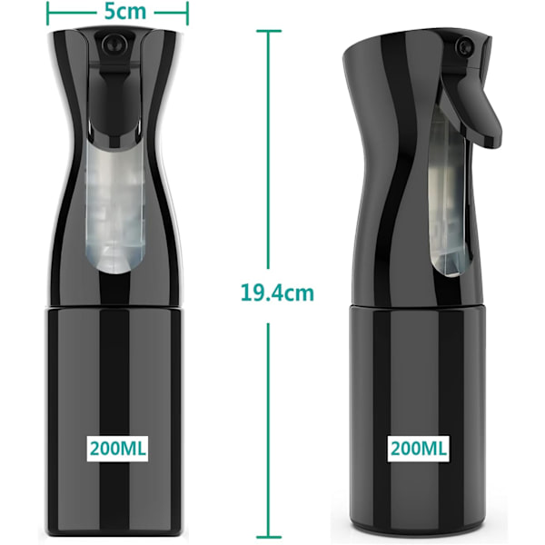 *Hårsprayflaska, 200ML Hårstylingspray Ultrafin Hårdimma R*
