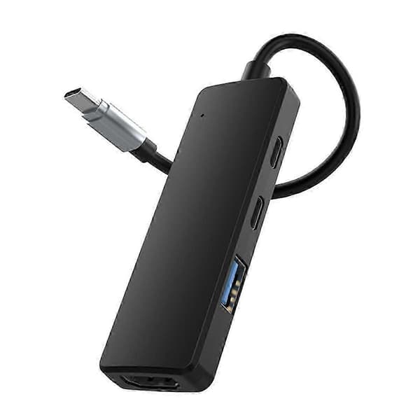 4-i-1 Type C HUB Dock USB C Hub til 4K -kompatibel USB 3.0 Adapter Type C PD Ladedock USB C Sp
