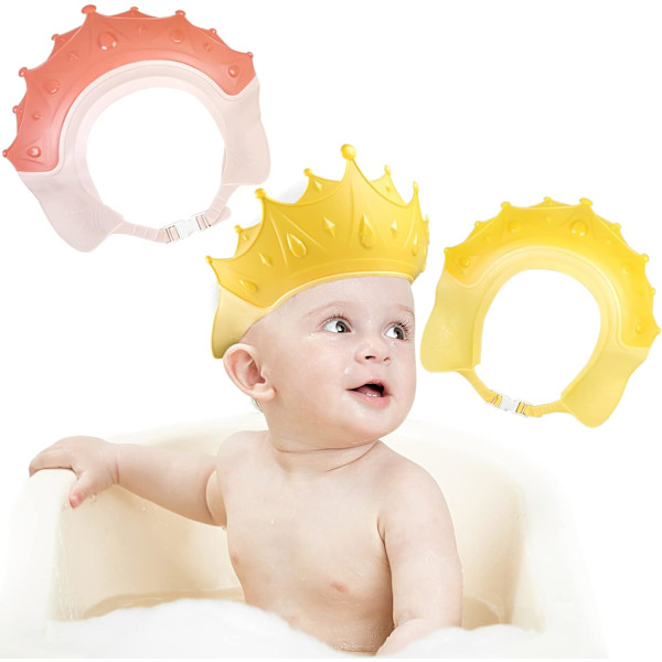 2 stycken babyshowerhatt, barnbadvisir, justerbart visir Chi