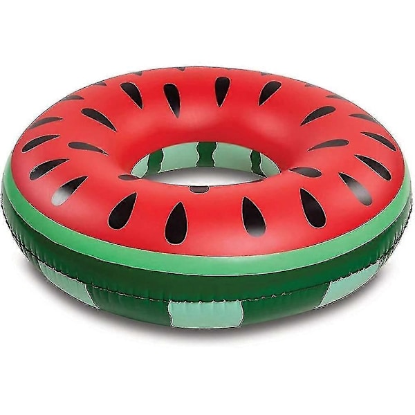Badring Vuxen Badring Vattenmelon Röd Badring Badring Vattenring Luftmadrass Vattenleksak Pool Flytande Matta