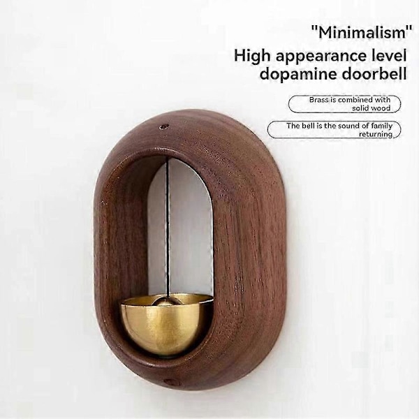 Mässing Dopamin Vindspel Sovrum Hänge Dörrklocka Sommar Vindprydnader Dörrklocka Sugpropp Dörr Kopparklocka Hänge
