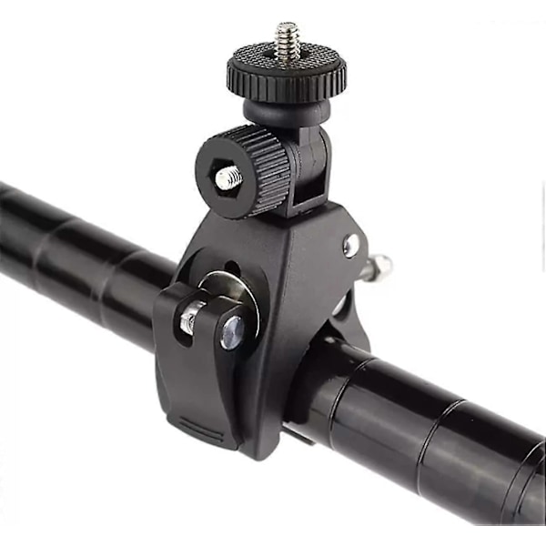 Kameraklämma 2 Stycken Multifunktionell Dubbelkula Adapter Med Bottenklämma Och Standard 1/4\" Skruv För Kamera, Blixt