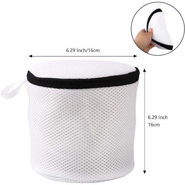 *Vaskemaskin Vaskeri Nett, 3PCS Sylindrisk Vaskeri Bag med Zi*
