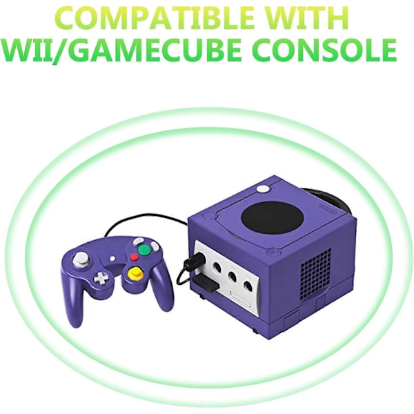 4-pack 1,8 m NGC-kontroller förlängningskabel för Nintendo Wii/Gamecube-kontroller