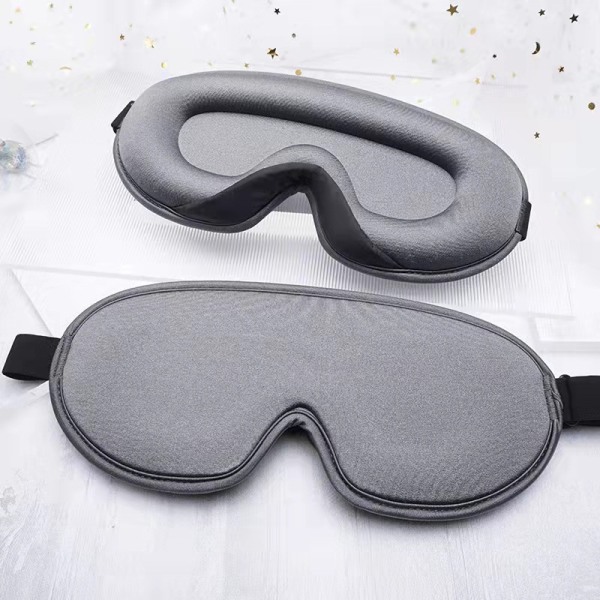 Grå Sovmask, Nattmask Män/Kvinnor, Andningsbar Bekväm 3D