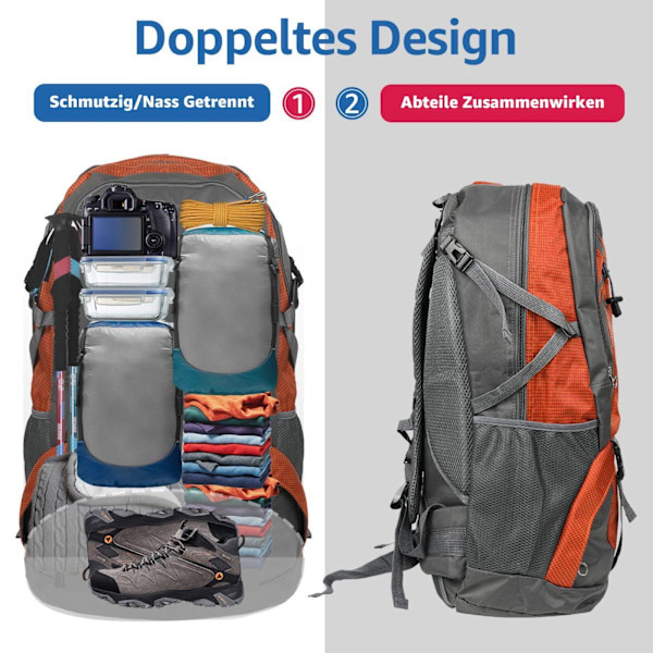 #Vandre rygsæk 60L trekking rygsæk rejserygsæk udendørs rygsæk vandreture#