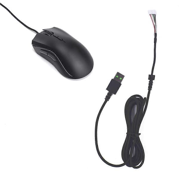 Mus USB-kabel för Razer Mamba Elite Slitstark Nylonflätad Kabel Slitstark