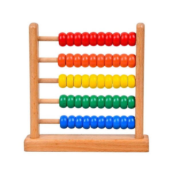1 stk. Abacus Matematik Læringslegetøj Børn Pædagogisk Legetøj Børn Matematik Læringsværktøj
