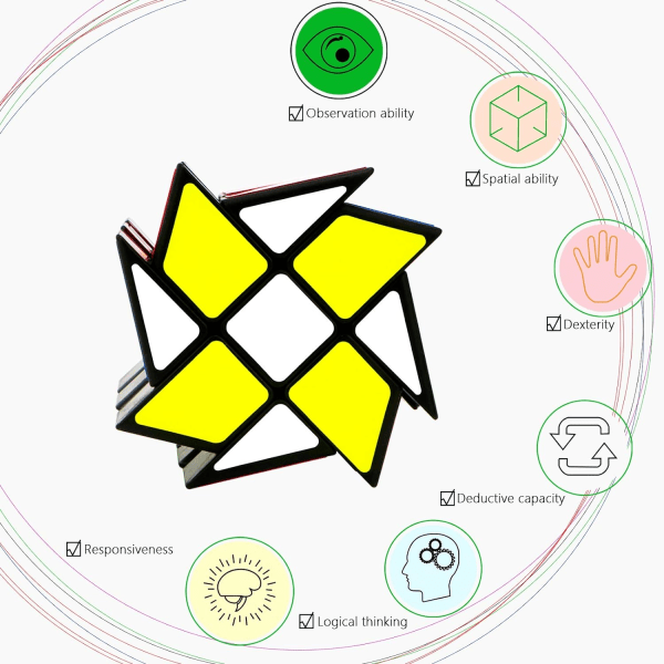 Vindmøllekube Magisk Puslespill Magisk Hastighet ??Kube Voksen Barn Holi