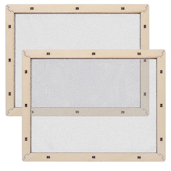 2kpl DIY Paperinvalmistusseula Muotti Puinen Paperinvalmistuskehys Paperinvalmistusverkkoseula