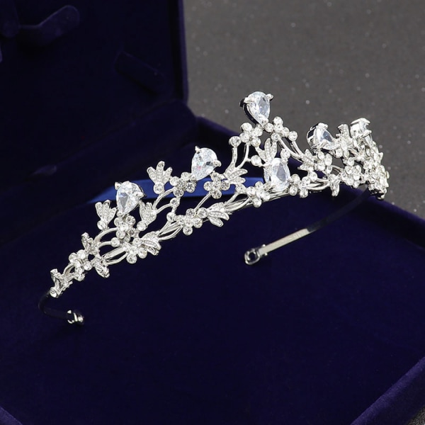 #White Crown, Crystal Flower Ornaments#