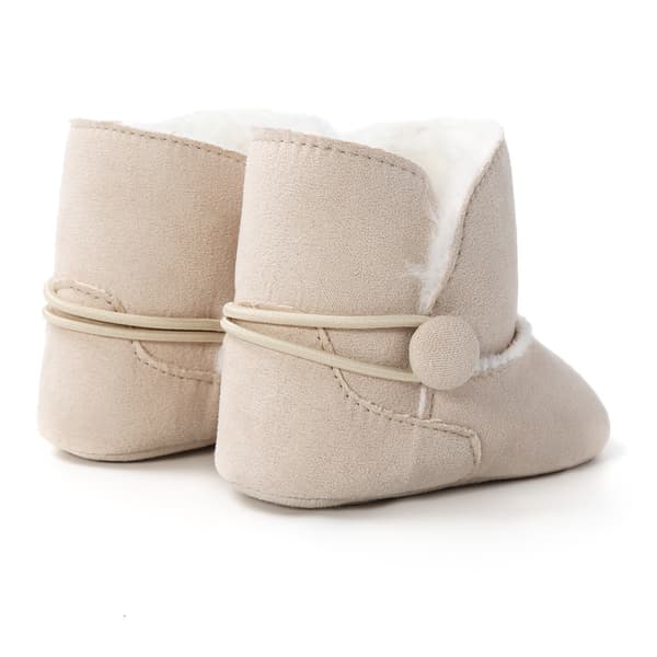 #12CM Fôrede Lær Barneboots Babysko Sko Polstret Varme#