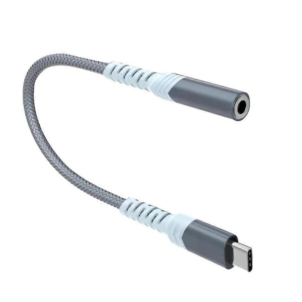 Universal Type C til 3,5 mm lydkabel USB C hodetelefoner lydadapterledning 15 cm/5,9 tommer