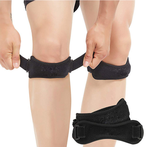 Senorrem för knä, 2-pack, stöd för knäsmärta för vandring