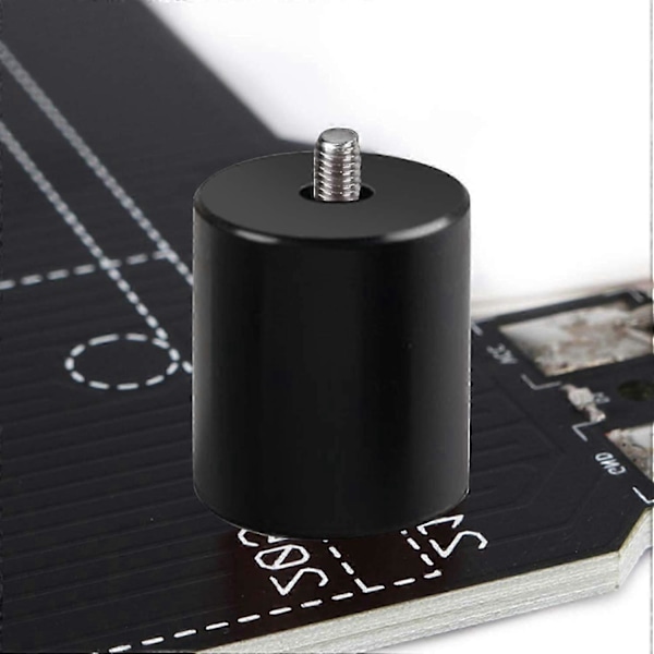 Silikonisolerad Dämpare Buffertrör Enhet 3D-Skrivare Uppvärmd Bädd Nivellering Anet A8 Wanhao D9 Anycubic Mega, 40*40*8mm Svart