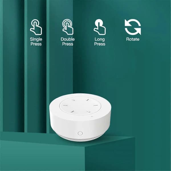 Tuya Zigbee Smart Knob Knap Scene Switch Trådløs Tilfældig Mærkat Smart Home Dæmpning Scene Switch