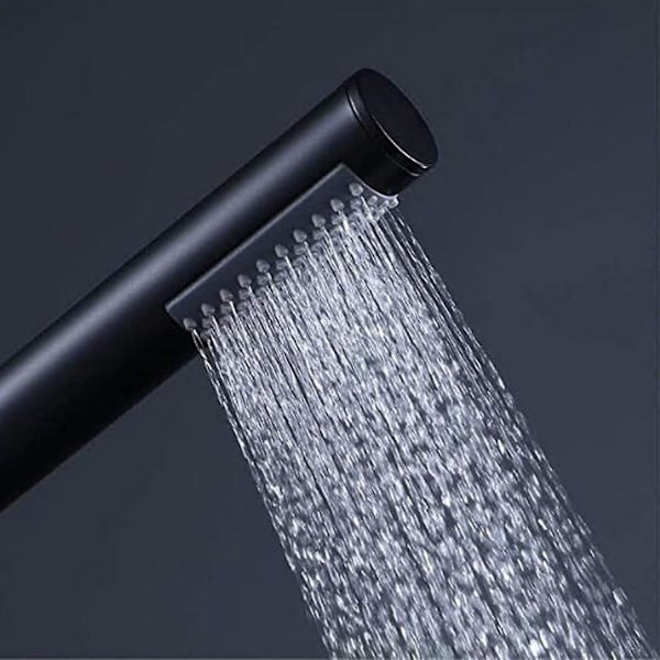 Universell Handhållen Duschhandtag Högtryck Enkelfunktion INOX, Svart