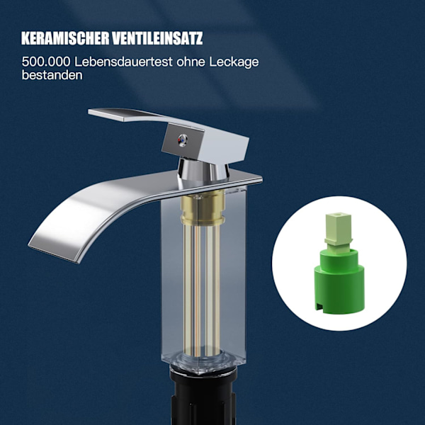 *Vattenfall Badrumskran, Diskho Blandare Rostfritt Stål Kranar*