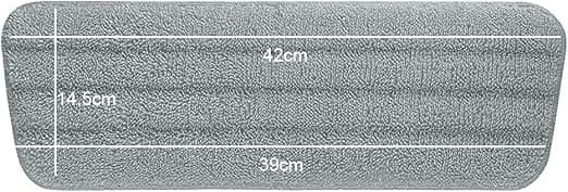 #16,5\"x5,5\"(Grå) 6 stk. Mopputskiftingsputer Mikrofiber Spraymopp for Spraymopper#