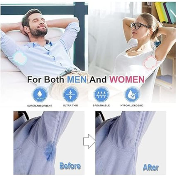 Anti-Perspirationslapp, Anti-Areolaplatta - Engångs, Osynlig