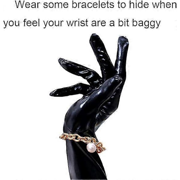 Sexy, våt-look svarte lange hansker for kvinner, kostyme cosplay S