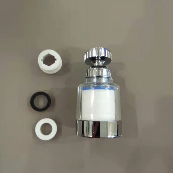 #2 stk. Kranvannfilter 360° Roterende Kranfilter Kjøkken og Bad Kran Vannrenser 3 Arbeidsmoduser#