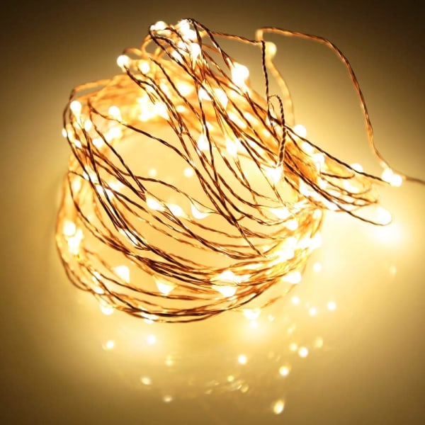 *Battery Operated String Lights, Mini 3*AA Copper Wire Battery Pow*