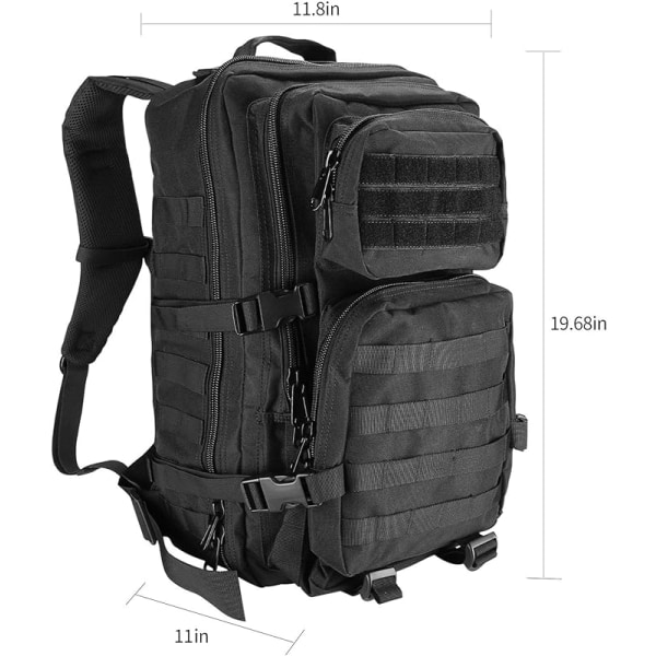 Militärryggsäck, 45L Stor Volym Multifunktionell Ryggsäck