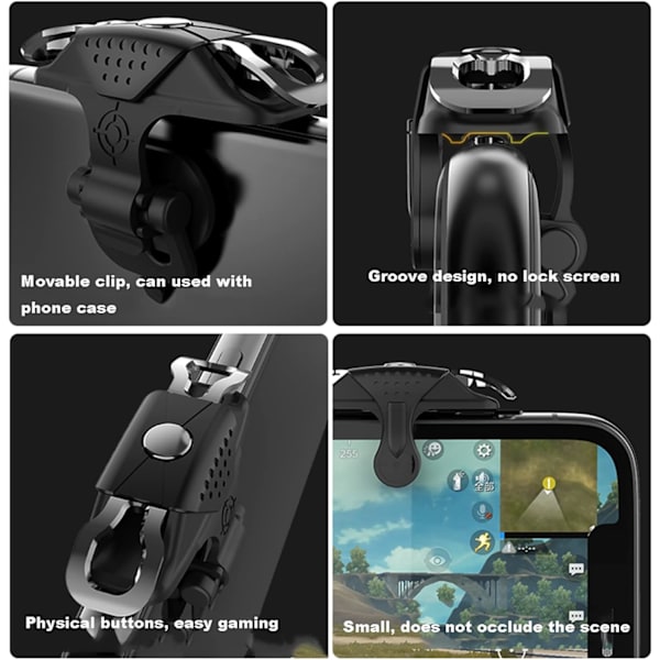 Mobil PUBG Spelkontroll Trigger för Telefon Gamepad L1R1 T