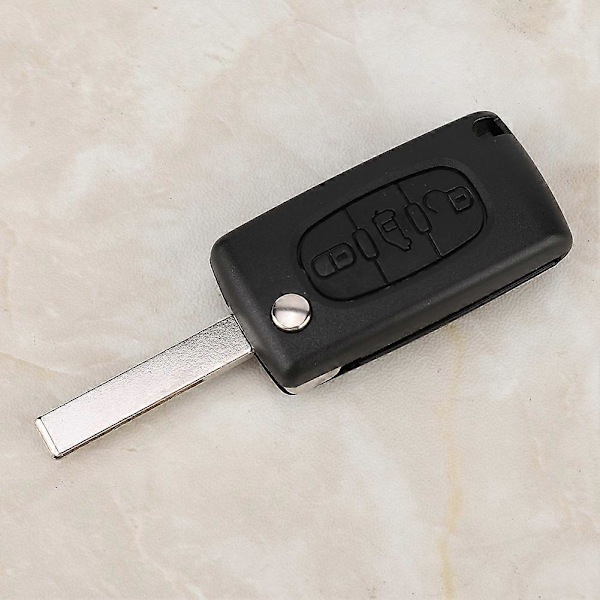 3-knapps bilfjärrkontroll Flip Nyckel Fodral Blad Skydd Skal Passar Citroen DISPATCH Fiat Scudo