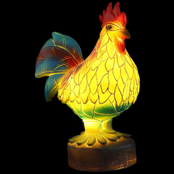 Resin Hane Bordlampe Delikat Haneform Nattlys Farget Resin Lys