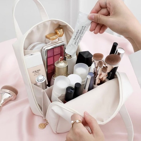 /#/Kosmetisk taske, sammenklappelig rejse toilettaske, opbevaringspose/#/