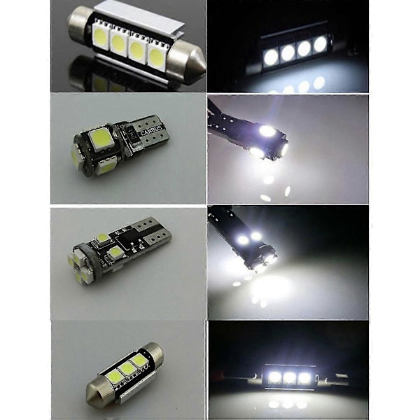27 stk. Hvide LED-lys til bil - E-Klasse W211 2002-2008