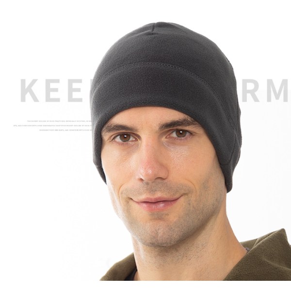 *Dobbelt lag stof, varm vinterhue - fleece - termisk pasform - Sle*