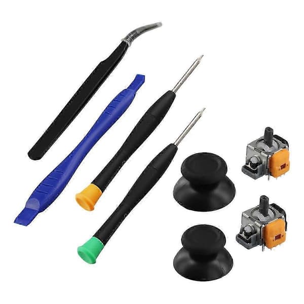 Ersättnings Hall Effect Joystick för 3D Analog Thumbsticks Reparationsdelar Kit