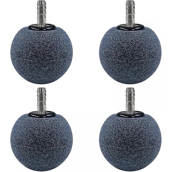 4 Stycken Akvarium Luftsten, Nano Bubbelsten för Akvarium Diameter 4mm Luftslang Damm Hydroponisk Akvariepump
