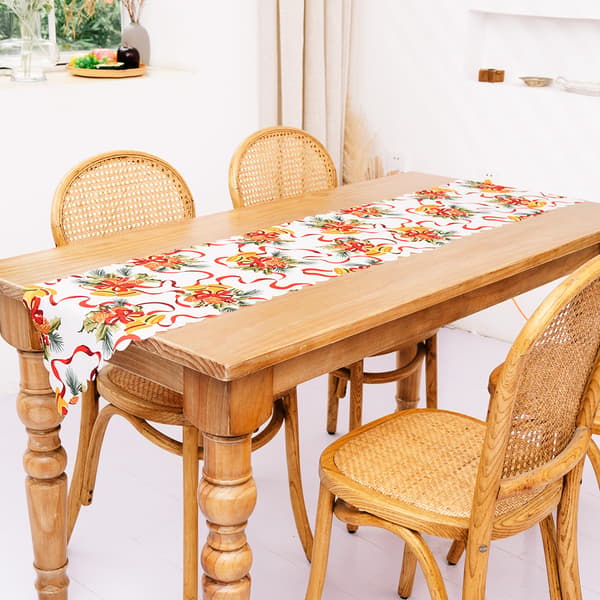 *Julebordløber, 1 stk. festlig juledug D*
