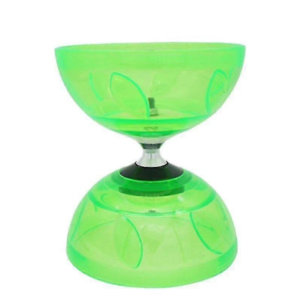 Diabolo Set (4 färger, 2 storlekar) med trippel kullagerkoppling, matchande färgade fiberhandpinnar, diabolosträng och väska