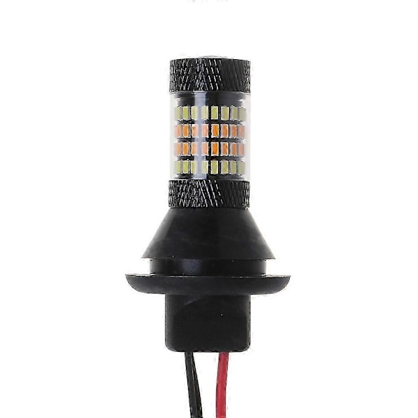 2 stk. T20 7440 96-LED 3014 50W tofarvet Switchback LED DRL blinklys sæt