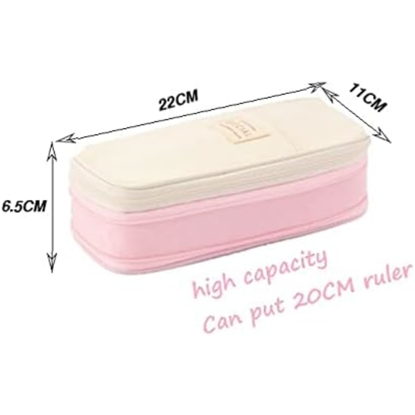 /#/3 Compartment Pencil Case Large Capacity Stationery Bag for Boys/#/