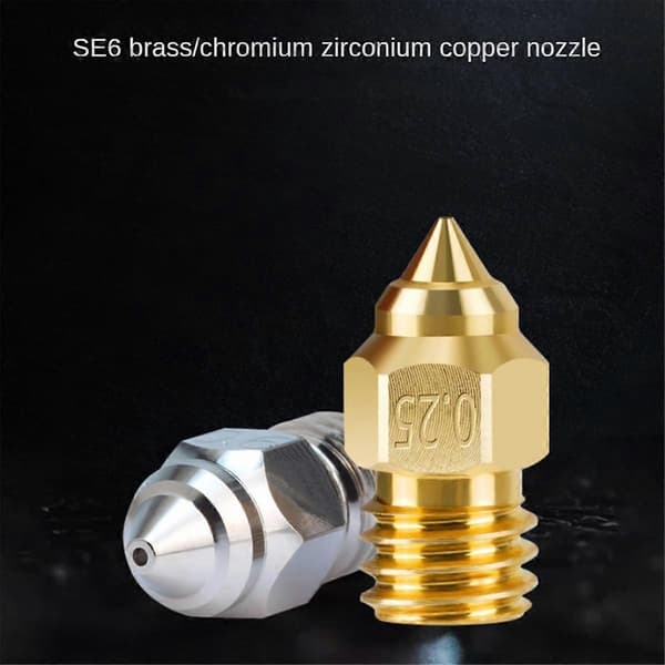 3D-printerdyser, 8 stk. messingprinterdyser med 0,25/0,4/0,6/0,8 mm for 3/ 3 V2/ 3 Pro/ 5-serien