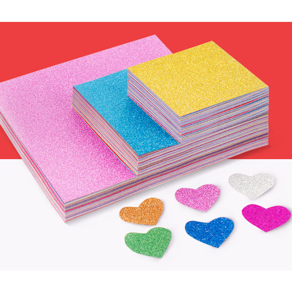 300 ark papper för pappersslöjd, DIY, pärlemorvaxlaserpapper