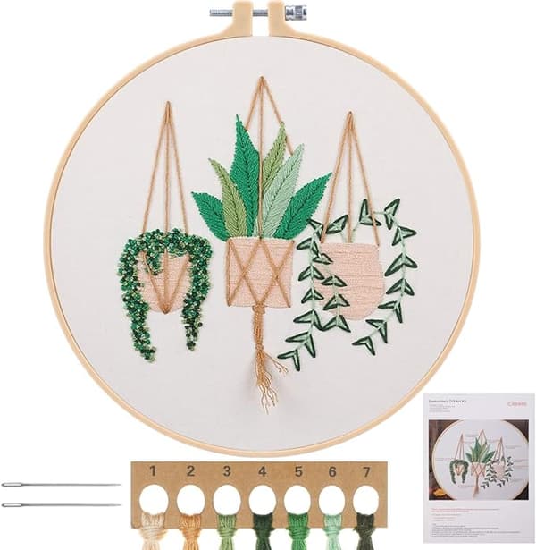 Broderi Starter Kit, DIY Korssting Broderi Starter Kit,